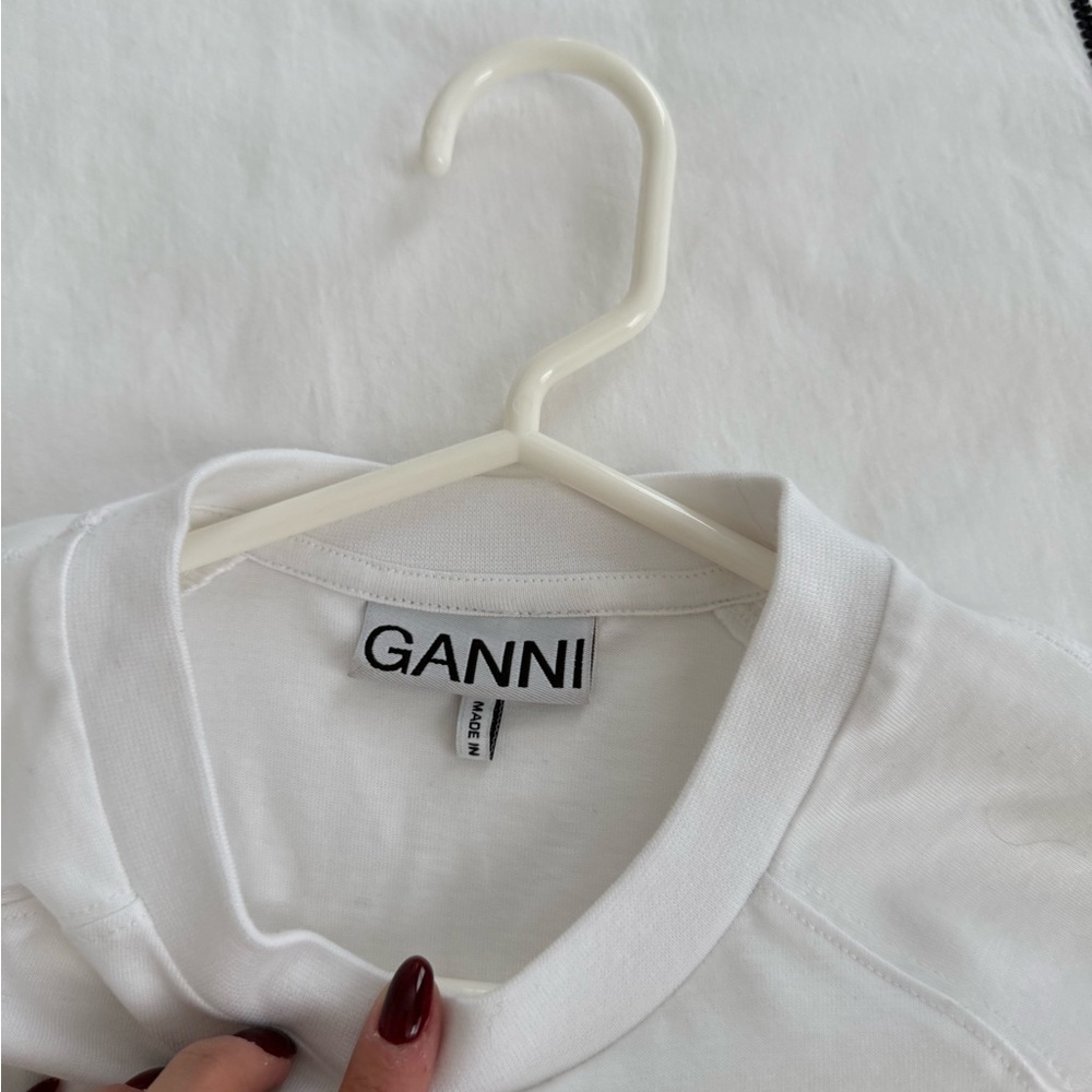 Ganni cropped t shirt - Picture 3 of 5
